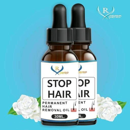 VR Group Stop Hair Permanent Hair Removal Oil  (Pack of 2 )